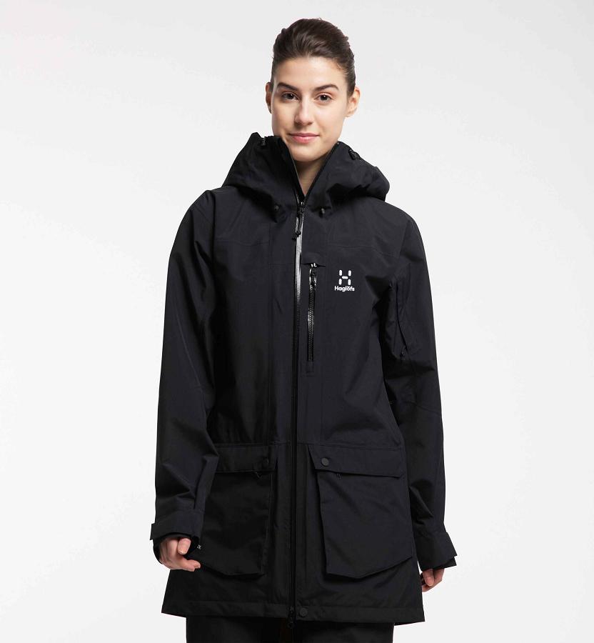Haglöfs Womens Elation GTX Parka Black New Zealand 50238XMGV